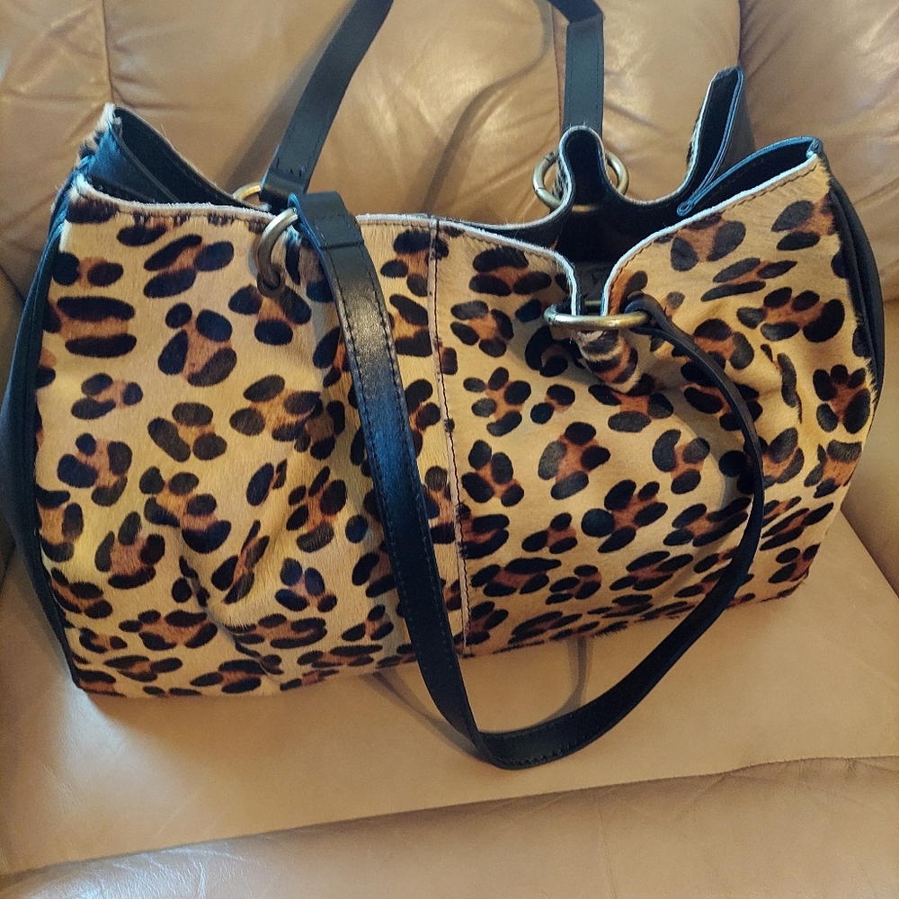 Maurizio Taiuti Leopard Shoulder Bag